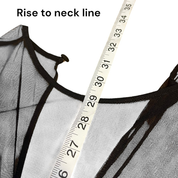 Joseph Ribkoff Vintage 70s-80s Black & White Mesh Bow Jumpsuit, 10-14 - Picture 9 of 14